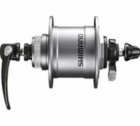 Shimano LED Dinamo DH-T4050 100mm, 36 Abertura, Cierre Central 1,5 W Plata