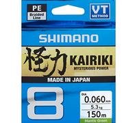 Shimano Línea de pesca trenzada Kairiki 8 150 m 0,200 mm/17,1 kg Mantis Verde 59WPLA58R05
