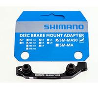 Shimano MA-90 Soporte de Montaje para Freno de Disco (Negro, 160 mm Post/es Delantero)