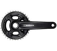 SHIMANO MTB FC-MT600-B - Platos y bielas (36 a 26 Dientes, 11 velocidades, 2020), Color Negro