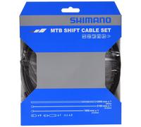 Shimano MTB gear cable set, stainless steel inner wire, black