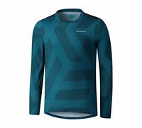 SHIMANO Myoko L.S. Jersey Maillot, Adultos Unisex, Multicolor (Multicolor), Talla Única