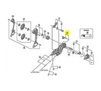 SHIMANO Palanca de cambios con tornillo RD-M7000 para 11 velocidades.
