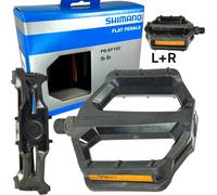 Shimano Pedales Plataforma MTB STVZO Dirt FR para Ebike PD-EF102 Negro