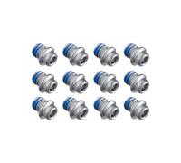 Shimano Pin Corto (12 Uds.) Accesorios de Ciclismo, Adultos Unisex, Multicolor, Talla única