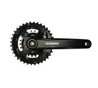 SHIMANO Plato y Biela M315 Altus 2x7/8V 36/22 Dientes x 175mm Negro, Unisex-Adult, Black, One Size