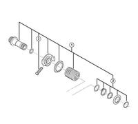 Shimano RD-9000SS Conjunto Tensor, Negro, Única