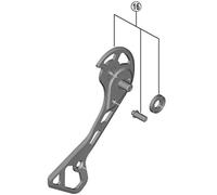 SHIMANO RD-RX817 Placa guía de la cadena Black One Size