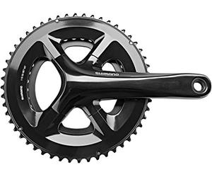 SHIMANO Road FC-RS510 - Bielas (2 x 11, 52/36), Color Negro