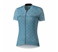 SHIMANO Sagami W'S S.S. Zip Jersey Maillot, Adultos Unisex, Multicolor (Multicolor), Talla Única