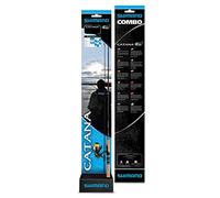 SHIMANO Set Canne+Moulinet Catana Spinning 810Ml + Catana 2500 + Braid 0,15mm - 269cm - P.7-21g - SMCSCAT810MLC