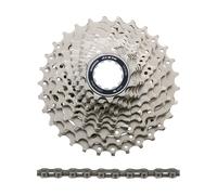 Shimano Set de desgaste cassette 105 CS-R7000 + Cadena CN-HG601 11 velocidades gris 11-28