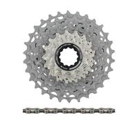 Shimano Set de desgaste cassette Dura-Ace CS-R9200 + cadena CN-M9100 12 vel. gris 11-34