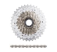 Shimano Set de desgaste cassette SLX CS-HG81-10 + cadena CN-HG95 10 veloc. gris 11-32