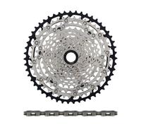 Shimano Set de desgaste cassette SLX CS-M7100-12 + cadena CN-M7100 12 veloc. gris 10-51