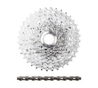 Shimano Set de desgaste cassette XT CS-M771-10 + cadena CN-HG95 10 veloc. gris 11-36