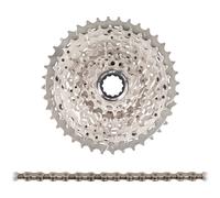 Shimano Set de desgaste cassette XT CS-M8000 + cadena CN-HG701 11 veloc. gris 11-40