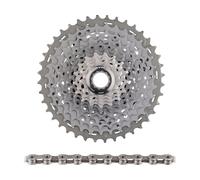 Shimano Set de desgaste cassette XTR CS-M9001 + cadena CN-HG901 11 veloc. gris 11-40
