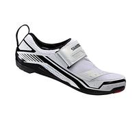 SHIMANO Sh-tr32-Zapatillas triatlón, Talla SPD-SL Velcro, Zapatillas de Ciclismo-Bicicleta de Carretera Unisex Adulto, Blanco, 37 EU