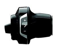SHIMANO Slrv4007r Palanca de Cambios SL-RV400 Revo, Mano Derecha, 7 velocidades, con Pantalla óptica de Engranajes, Unisex, Negro
