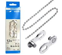 Shimano SLX CN-M7100 Cadena 12v 116 Eslabones Plata + Eslabón