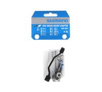 SHIMANO Cambiador de Pinzas de Freno de 203 a 220 mm Post Mount, Unisex-Adult, Black, Front 203 mm mount-220 mm