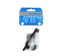 SHIMANO Cambiador de Pinzas de Freno de 180 a 220 mm Post Mount, Unisex-Adult, Black, Front 180 mm mount-220 mm