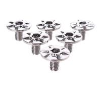 SHIMANO Tornillos (6Uds) Calas Componentes y repuestos para Bicicletas, Adultos Unisex, Multicolor, Talla única