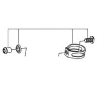 Shimano St-9000 Abrazadera de la Palanca de Cambios Silver/Black 238-242 mm