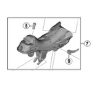 Shimano STR7000 Izquierda Soporte de Palanca Black One Size