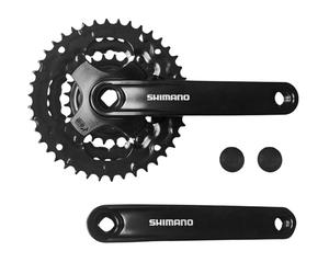 Shimano Tourney FC-TY301 - Manivela cuadrada para bicicleta (42-34-24 dientes, 3 x 6/7/8, 170 mm)