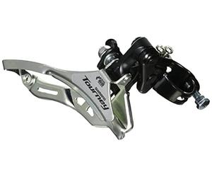 Shimano Tourney FD-TY300 - Desviador Delantero, Color Plateado y Negro, Talla única