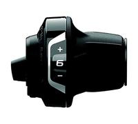 SHIMANO Slrv4006r Palanca de Cambios SL-RV400 Revo, Mano Derecha, 6 velocidades, con Pantalla óptica de Engranajes, Unisex, Negro, 6-Speed
