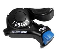 SHIMANO Tourney SL-TX30-7 compartimentos (plata), color negro