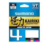 SHIMANO Tresse 4 Brins Kairiki 4 Multicolor 300m - D.0,215mm - R.16,7Kg - LDM64TE2521530M