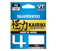 SHIMANO Tresse 4 Brins Kairiki 4 Steel Gray 150m - D.0,13mm - R.7,4Kg - LDM54TE1013015S