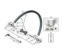 Shimano WH-RS010 Cono, Plata, Única