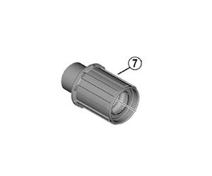 Shimano WH-RS370 Cuerpo de Rueda Libre, Negro, Talla única