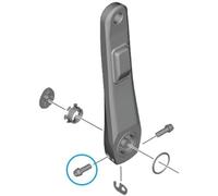 SHIMANO Y1gs22100 Tornillo de sujeción con arandela FC-R8100, M6 x 19 mm, Unisex, Plata, Talla única