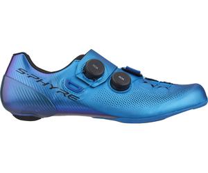 Shimano Zapatillas anchas de ciclismo de ruta S-Phyre SH-RC903E azul 44