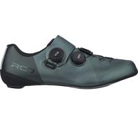 Shimano Zapatillas de ciclismo de carretera SH-RC703E anchas verde 44