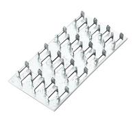 Shimeyao 1 placa de armadura de 10 x 5 cm con dientes de clavos de 8 mm | Placas de amarre de montaje de acero galvanizado, soporte de 1 mm de grosor para techos, vigas de madera