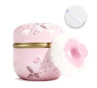 SHIMIDO Soplo de polvo corporal y contenedor, contenedor de polvo corporal vacío portátil de 3.15 pulgadas para polvo suelto para mujeres y bebés, caja de polvo con tapas para baño, viajes y uso