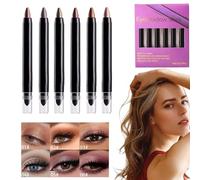 Shimmer Eyeshadow Stick | Brightener Eye Shadow Stick Set | Shimmer Eye Brightener, Colorful Eyeshadows Pencils, Long-Lasting Eyeshadows, Waterproof Eye Makeup, Creamy Eyeshadow Sticks
