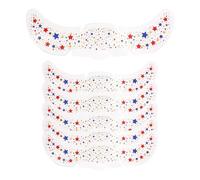 Shimmer Face Decals - Temporary Beauty Dots for Celebration | Rainbow Reflective Designs with Gentle Wear Layer, Concert Makeup Art Supply Performance Photography Styling Set