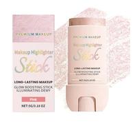 Shimmer Glow Stick, Radiant Highlighter Cream, 1.1x1.1x3.15 Inches Face Glaze with Lightweight Formula, Makeup Cosmetic with Smooth Texture, Highlighting Tool for Women and Teens