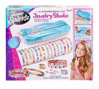 ColorBaby 47911 Shimmer N Sparkle Kit para Hacer Joyas, Abalorios Pendientes, Anillos y Pulseras, Cuentas japonesas tila de Colores, Incluye Unidad de diseño con Tapa, Accesorios, para niños +8 años