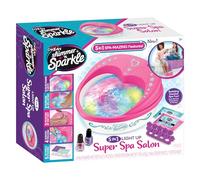 Shimmer N Sparkle Light Up 5 en 1 iluminado Super Spa Salon | Kit de pedicura en casa con efectos de luz que cambian de color | Spa de pies estilo salón para niños y adultos