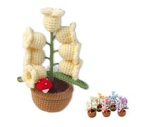 Shimmernest Lilyglow Flowers, Eternalbloom Lily Night Lamp, Petals Lily Of The Valley Lamp, Cute Gifts for Wife Girlfriend Birthday Christmas Valentine (Yellow)