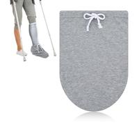 Shimmeroo Funda de calcetín fundido para pie, funda gris para piernas tanto para hombres como para mujeres con tobillo roto, esencial para pies rotos